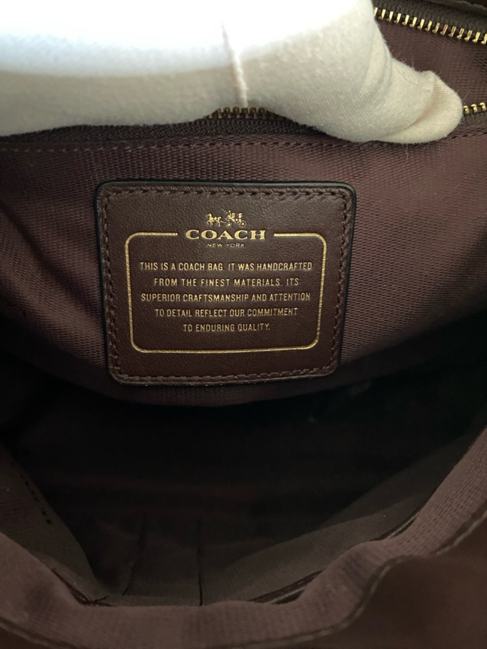 COACH Gramercy Leather Satchel in Oxblood - Picture 13 of 16